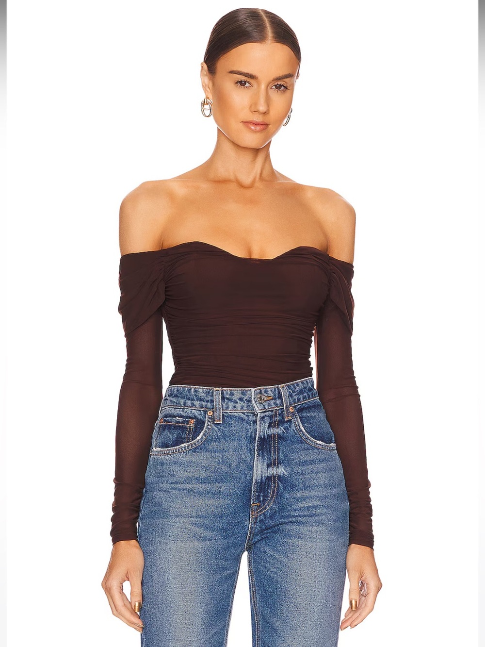NWT! MAJORELLE Constance Top in Brown